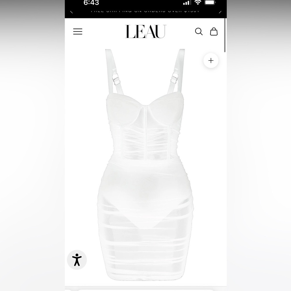 LEAU Miami Mesh Mini Dress